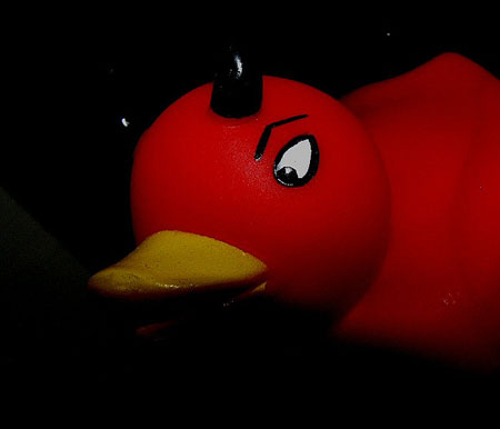 Red Devil Duck by faeryboots