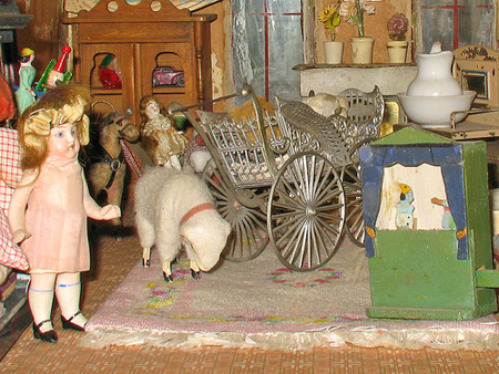 Antique Toy Puppet Theater by Paul Keleher